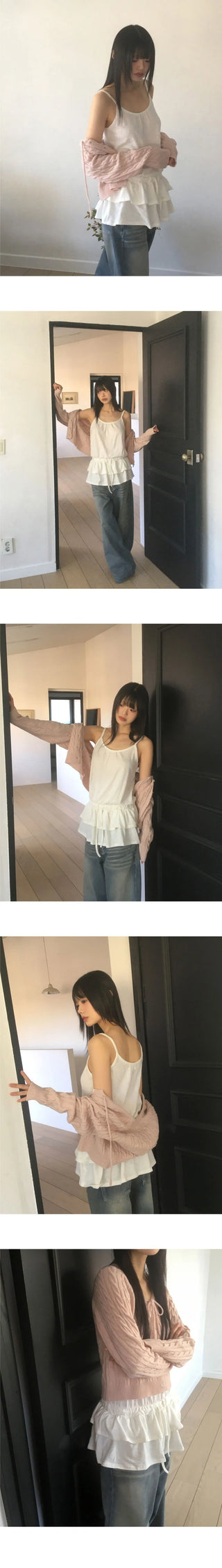 Nackle Twisted Ribbon Tie Knitwear Cardigan