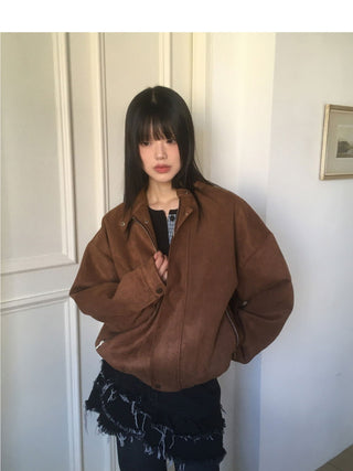 Movers suede blue jean jacket