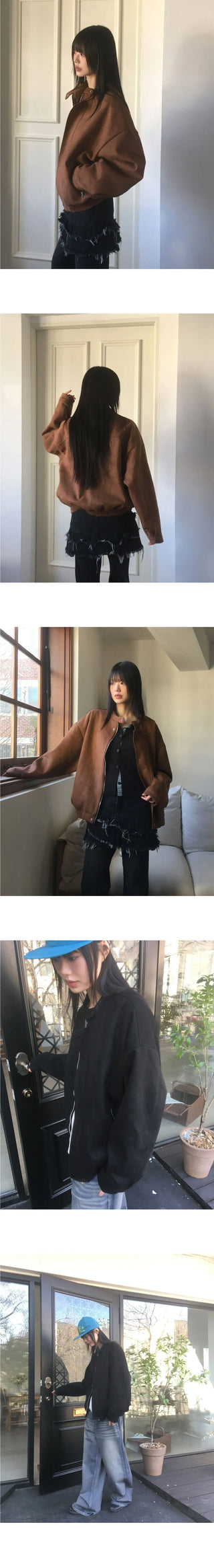 Movers suede blue jean jacket