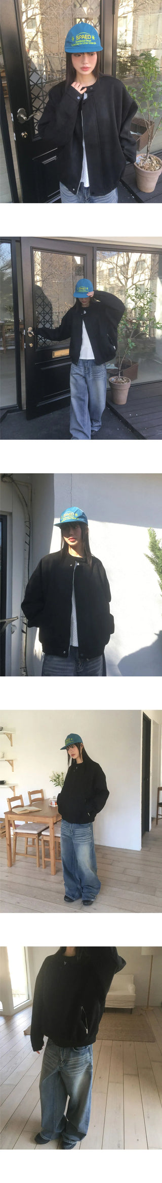 Movers suede blue jean jacket