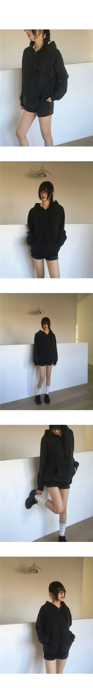 Tanner Pigment Overfit Hooded Zip-Up