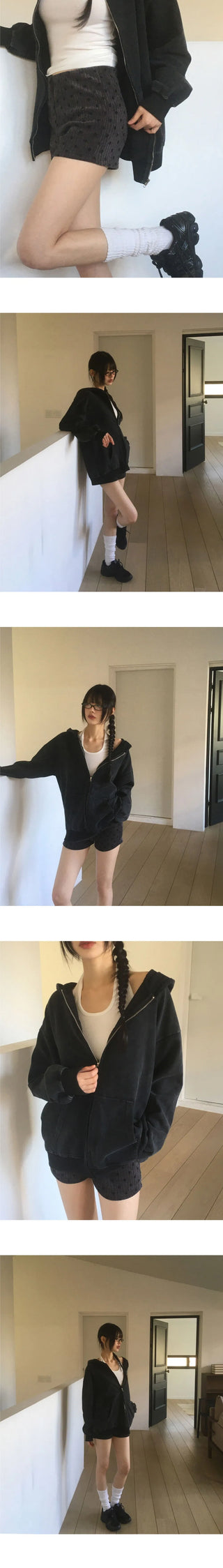 Tanner Pigment Overfit Hooded Zip-Up