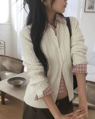 Twisted Knitwear Cardigan