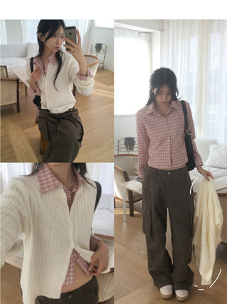 Twisted Knitwear Cardigan