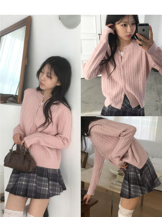 Twisted Knitwear Cardigan