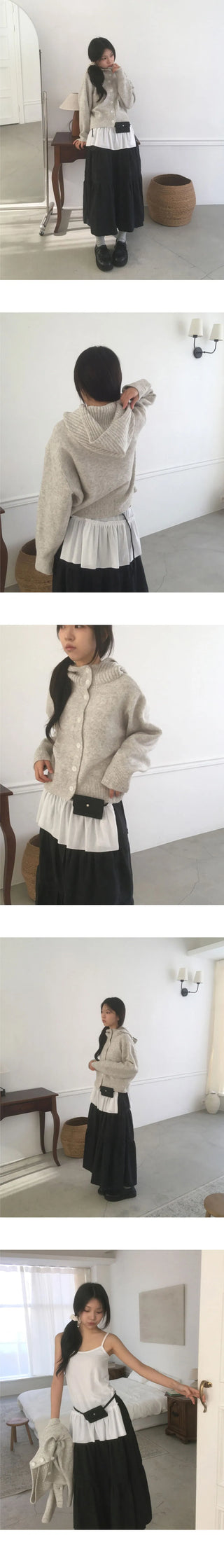 Photon Avanfit High Neck Button Hooded Cardigan