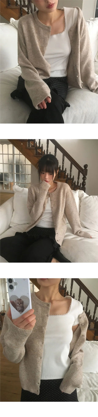 Knots Button Knitwear Cardigan