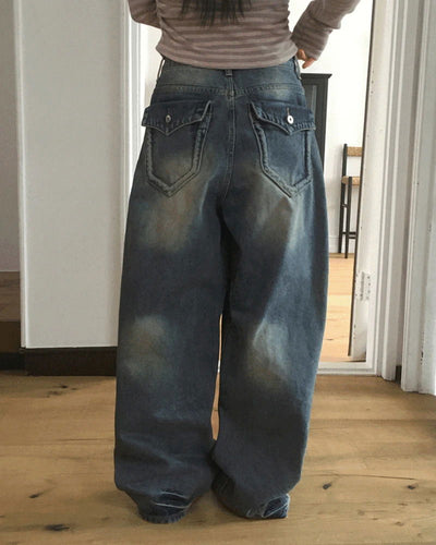 Cashmere Pocket Point Wide Denim Pants