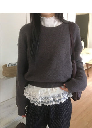 Posole Basic Short Round Knitwear