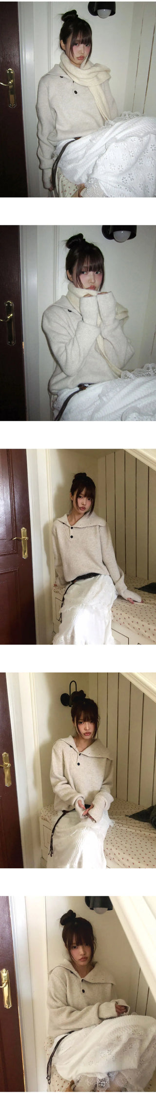 Choru Turtleneck Button Knitwear