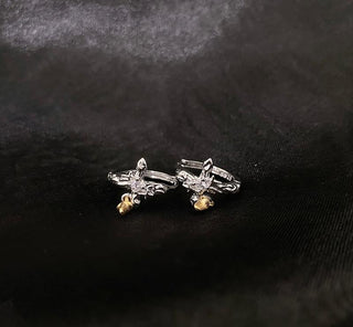 Talmud High-end neutral dark earrings