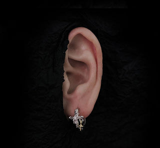 Talmud High-end neutral dark earrings