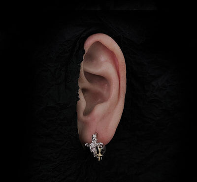 Talmud High-end neutral dark earrings