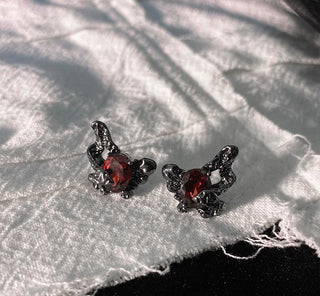Butterfly Habitat black butterfly earrings