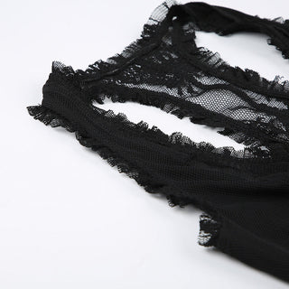 See-through lace top