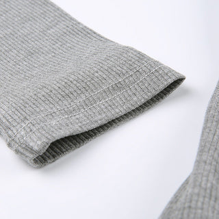 Fake Two-Round Neck Knitted top