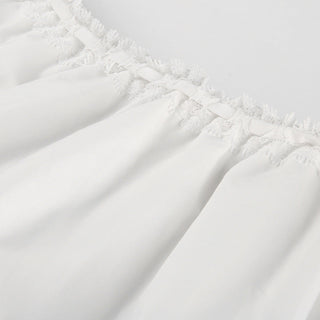 Lace Drawstring Long Skirt