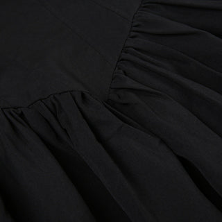 Black Corsetry Maxi Skater Dress