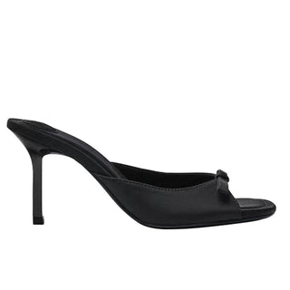 bow satin slides