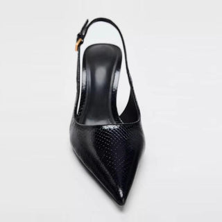 snake pattern mules