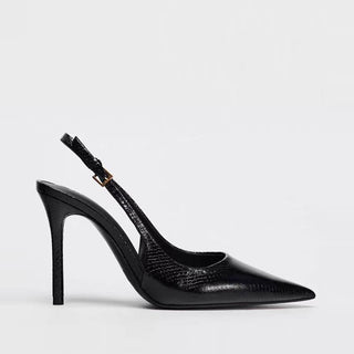 snake pattern mules