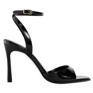 black ankle-straps