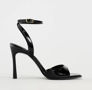 black ankle-straps