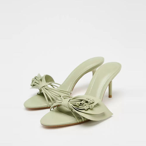 bow flower sandals