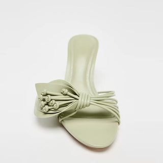 bow flower sandals