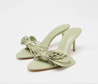 bow flower sandals