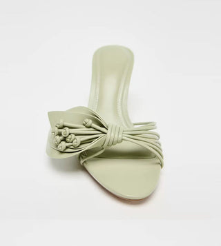 bow flower sandals