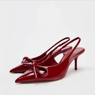 bow mule sandals