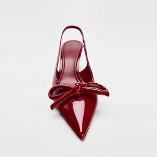 bow mule sandals