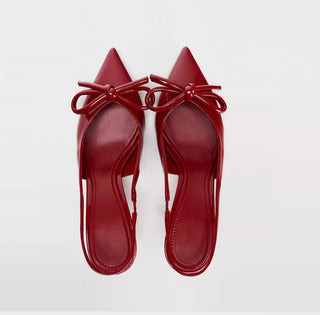 bow mule sandals