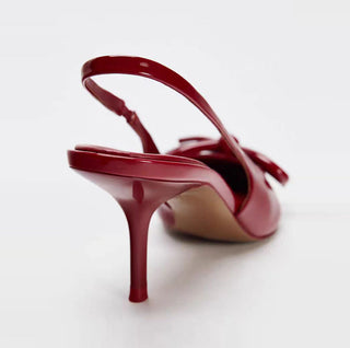 bow mule sandals