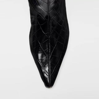 crocodile knee boots