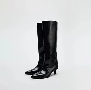 crocodile knee boots