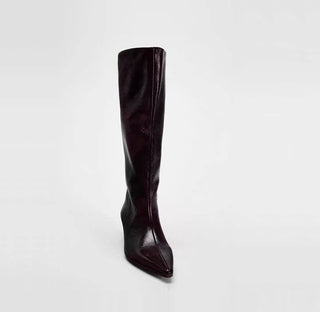 crocodile knee boots