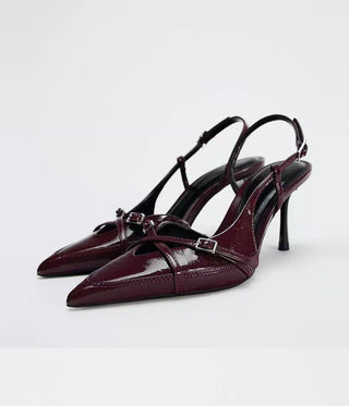 magneta buckle sandals