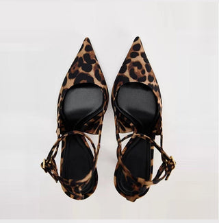 animal print mules