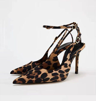 animal print mules