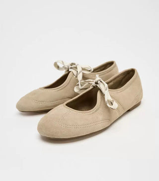 suede ballet sneakers