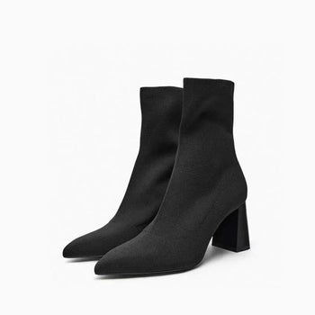 knitted sock boots