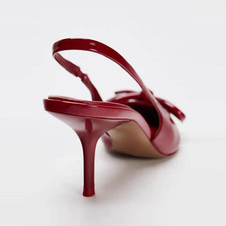 wine red heels