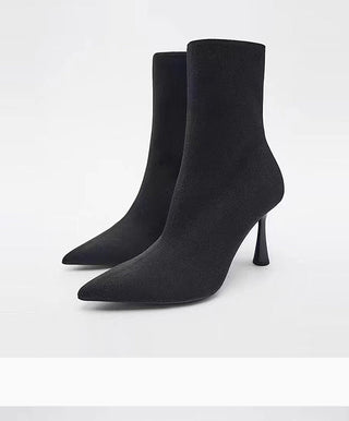 elastic ankle boots