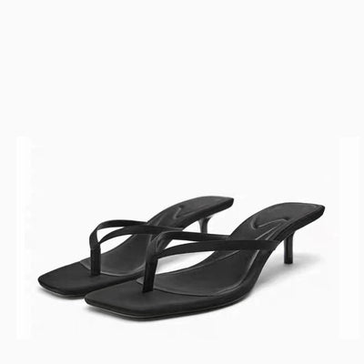 kitten heel flip-flops