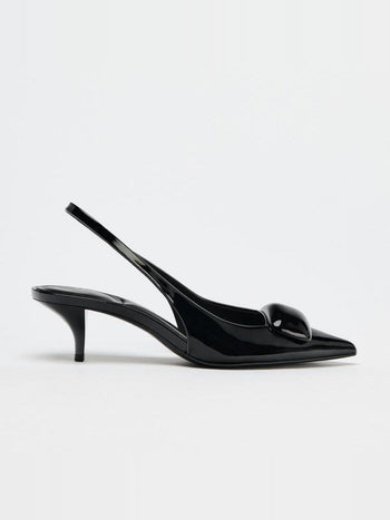 apricot mule heels