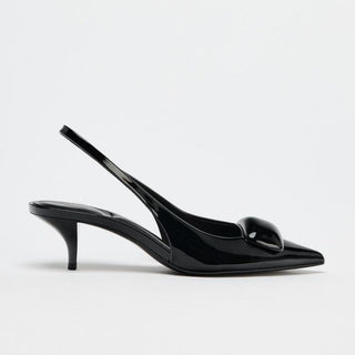 apricot mule heels