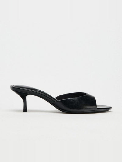 one-strap cat heels