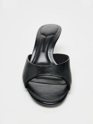 one-strap cat heels